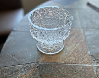 Vintage Glass Bowl Pedestal