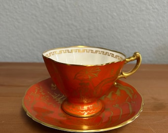 L'triomphe American Limoges - Trillium Forest Green Filigree 22K