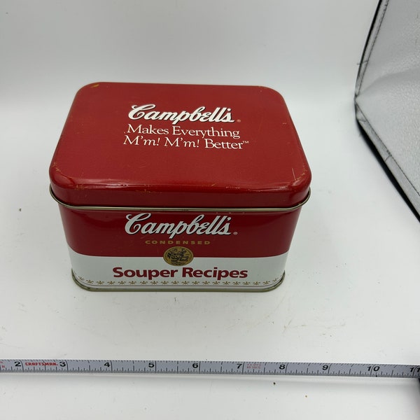 Vintage Campbells Soup Menu Box Tin