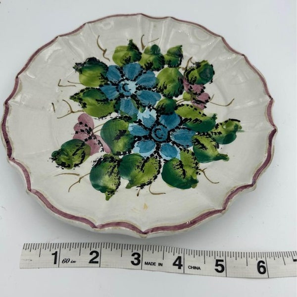 Vintage Hand Painted Plate Made in Italy