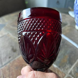 Vintage Cristal D’arques Red Wine Glass Goblet