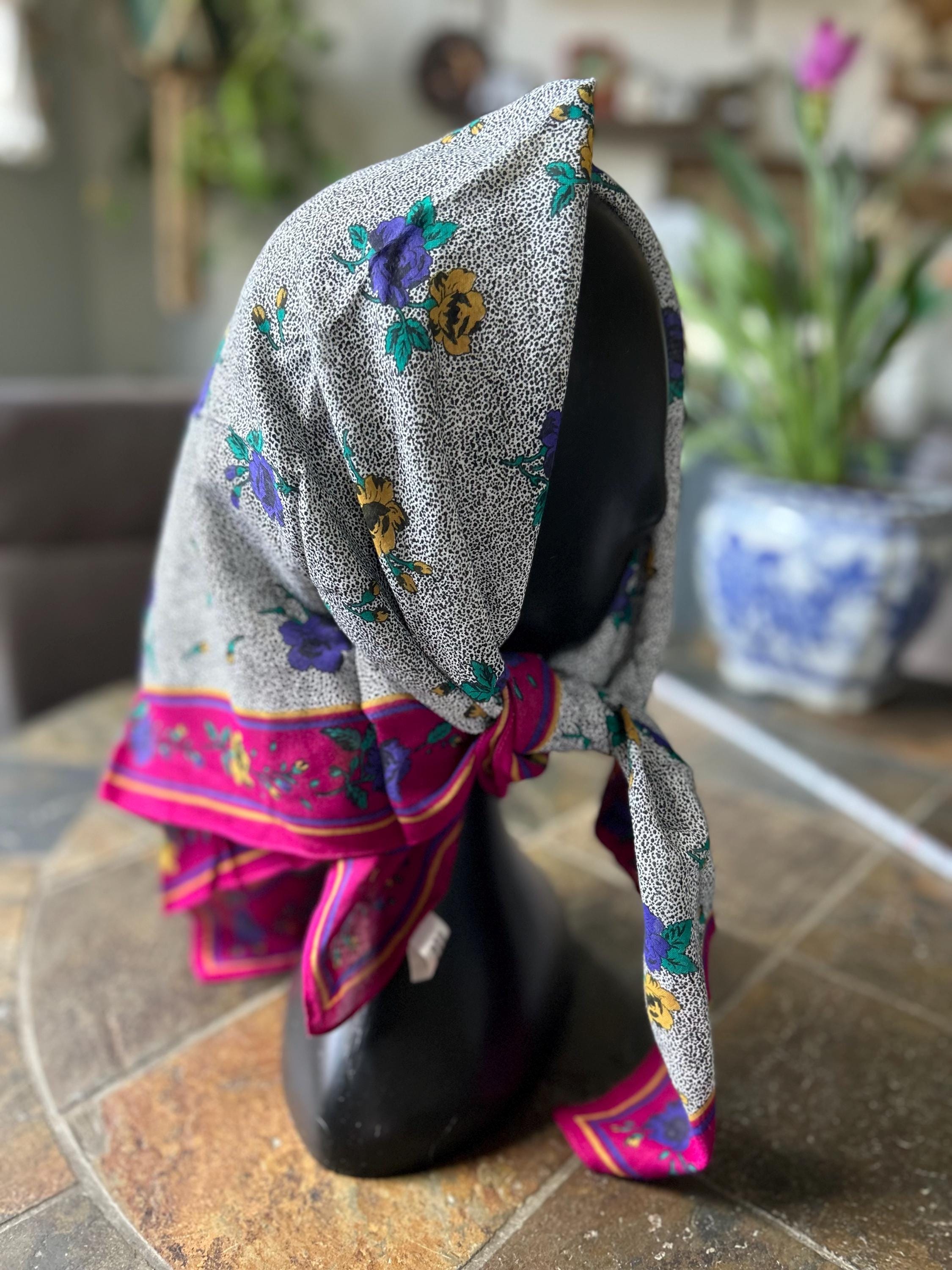 30 X 30 Silk Scarf - Etsy