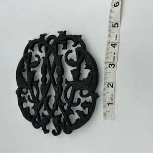 Vintage Iron Trivet Black