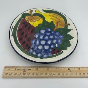Vintage Tala Vera Plate Pottery Mexico