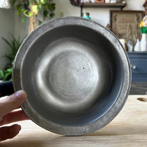 Vintage Pewter Bowl York Serving Bowl