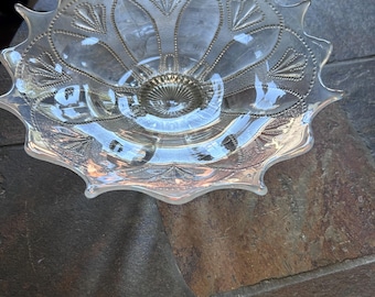 Vintage Federal Glass Clear Bowl