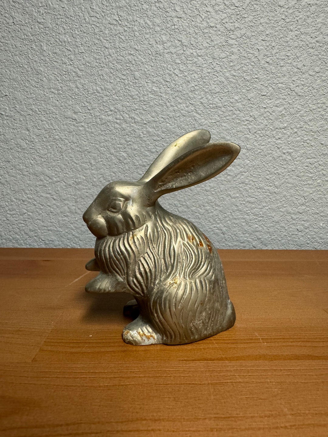 Vintage Cast Rabbit Hare Figurine - Etsy