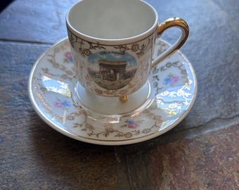Vintage Limoges France Demitasse Tea Cup Saucer