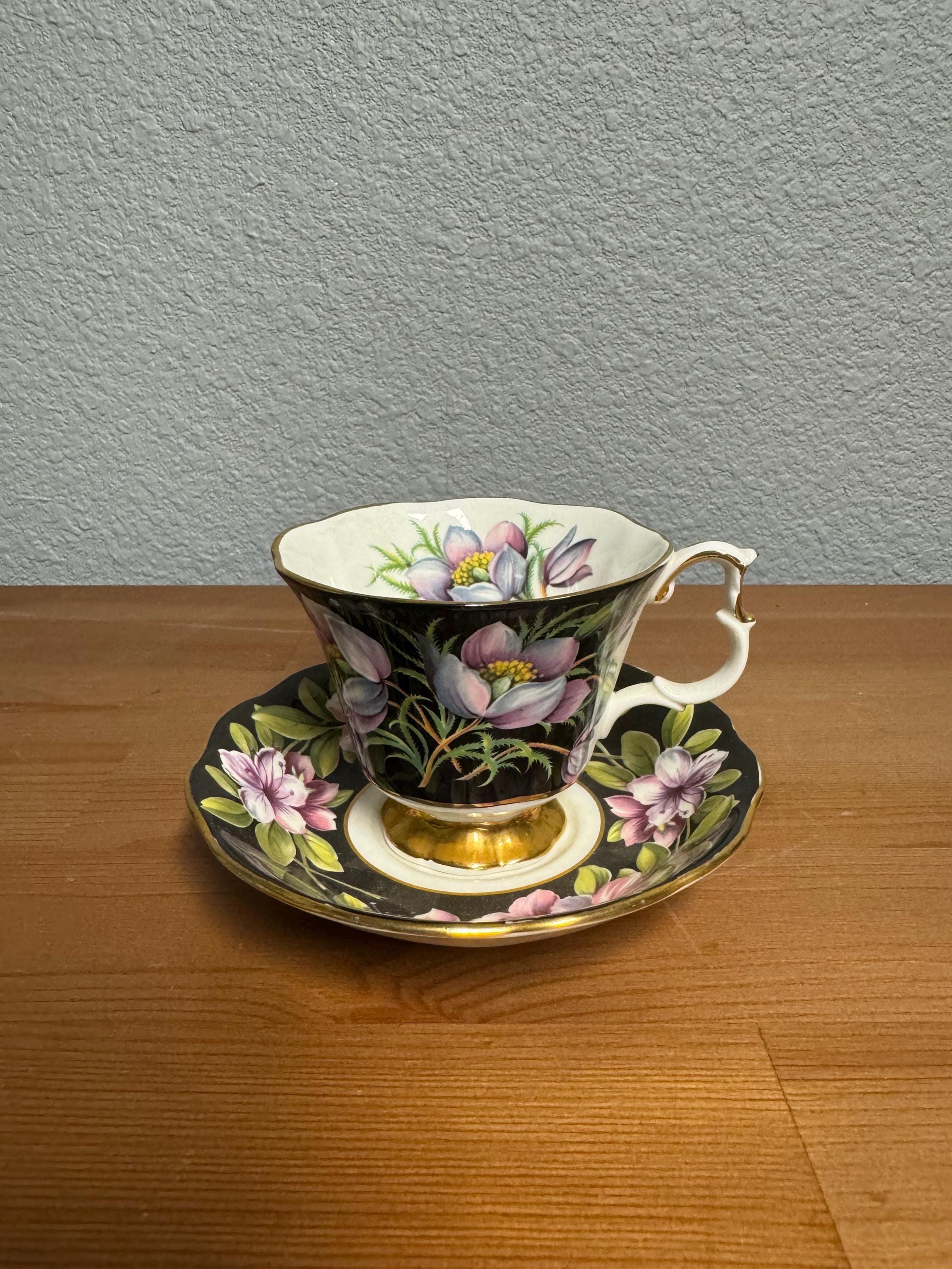 ★1点物★FF01# アンティーク　紅茶染　豪華パールビーズピンクッション　置物 Royal Albert Prairie Crocus Bone China Tea Cup and Saucer - Etsy
