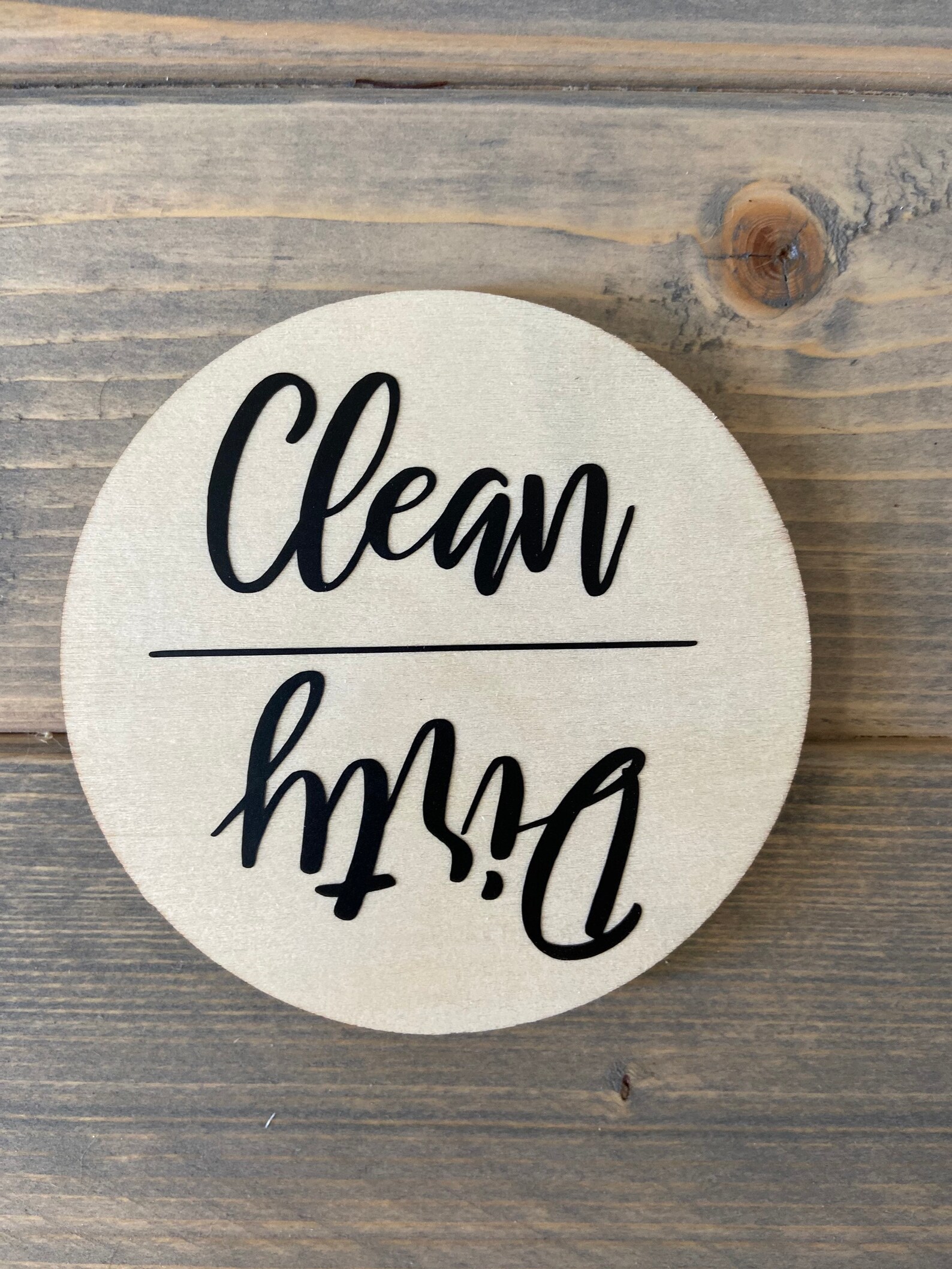 Clean Dirty Dishwasher // Rae Dunn Style Dishwasher Etsy