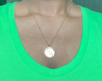 Yin Yang Stainless Steel Necklace: Twin Flame Jewelry