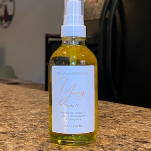 Yang Body Oil for Men: Smokey Woody Scent (4 oz)