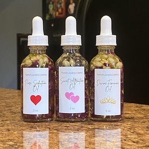 Attraction Oil Bundle Set- Love Trio, Attraction Oil, Romance Oil, Love Spell Oil, Love Drawing Oil, Come to Me Oil, Love Ritual Oil