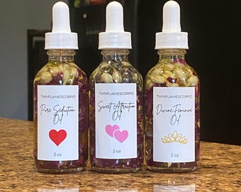 Intention Oil Trio: Love, Romance & Self-Love - 2oz Bottles