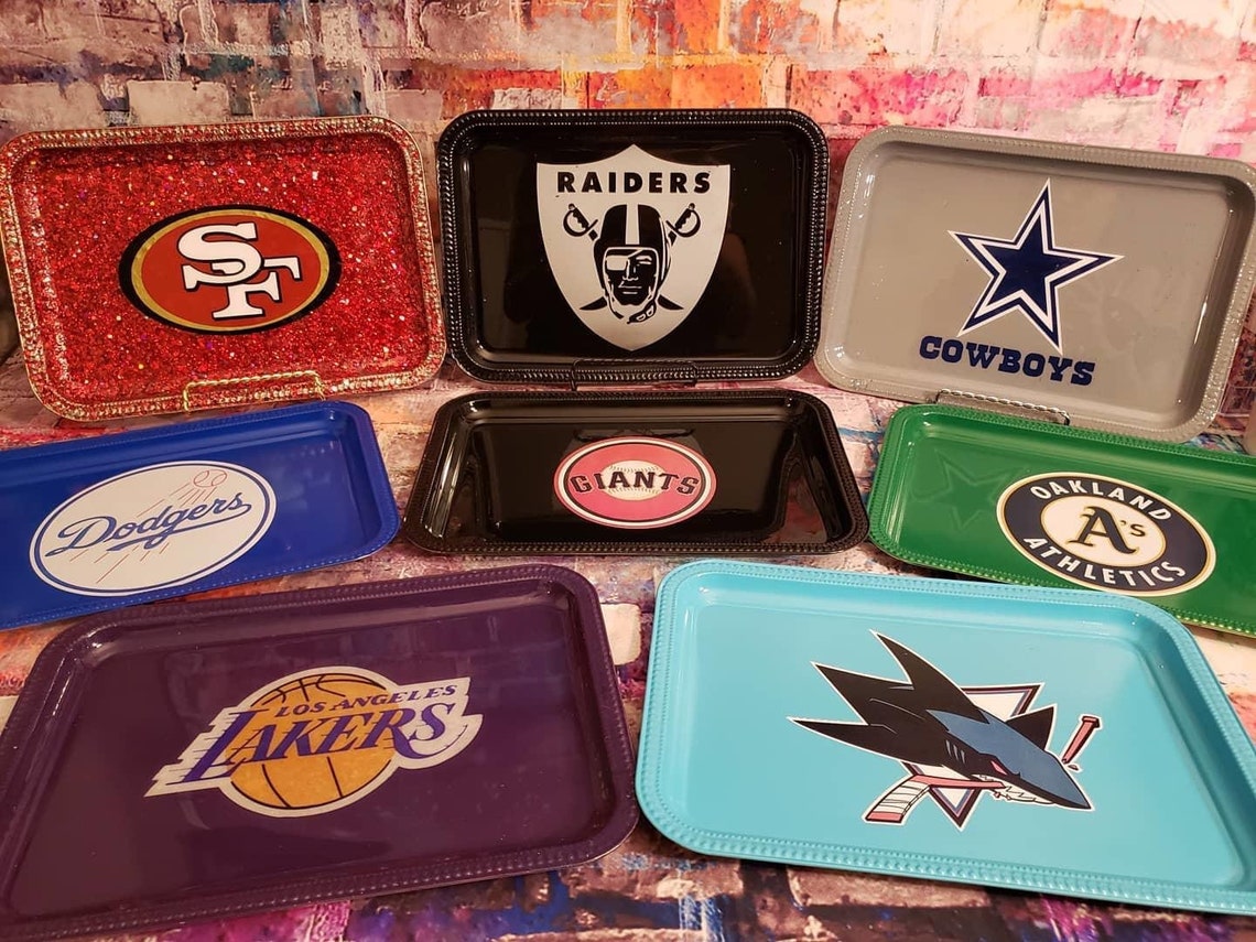 Custom Rolling trays NFL NBA NHL and more Etsy