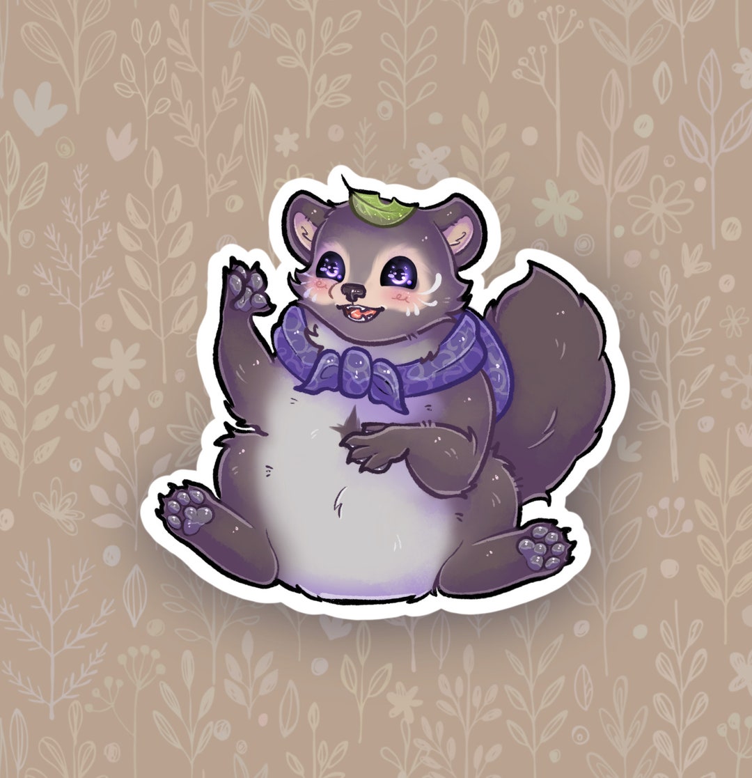 Stickers Genshin Impact Tanuki, Vinyl Stickers, Glossy Sticker