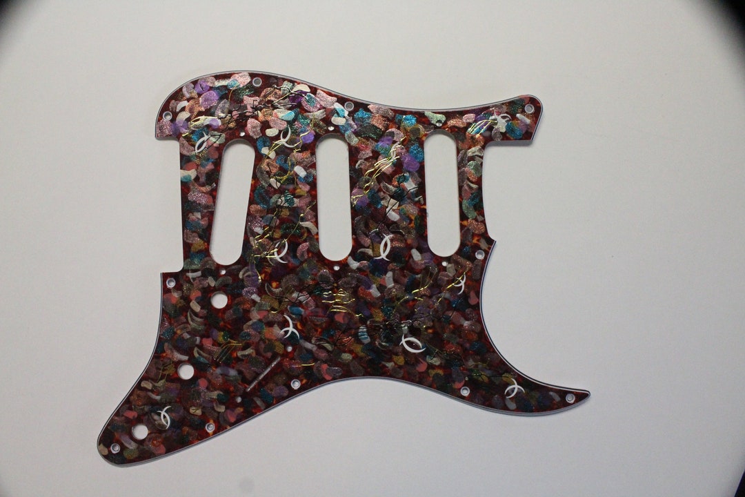 Pick Guard Colours Fender Stratocaster One of a Kind Hand Painted Strat Guitar Pickguard ...