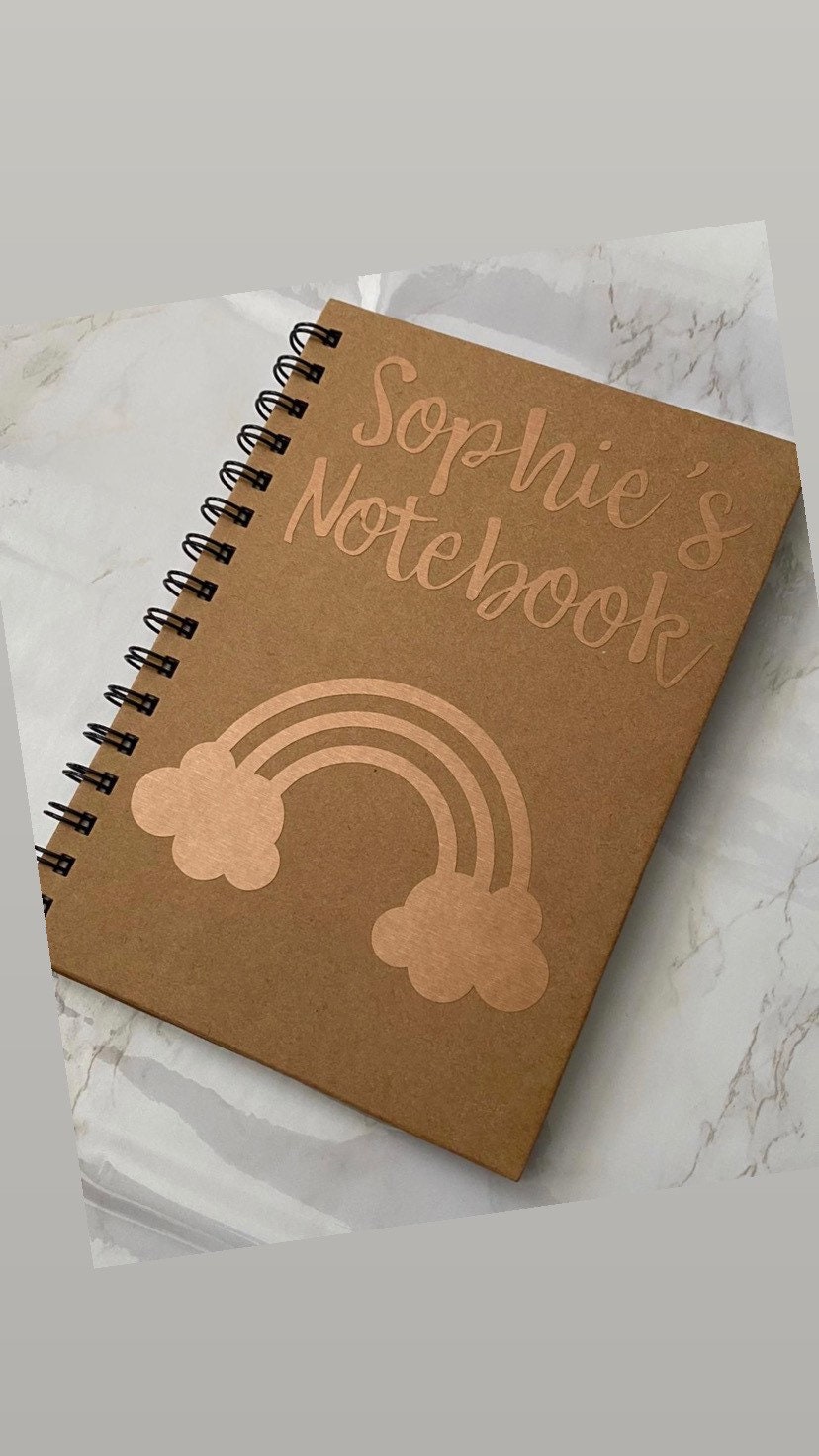 Personalised A4 Kraft Wirebound Notebook Etsy UK