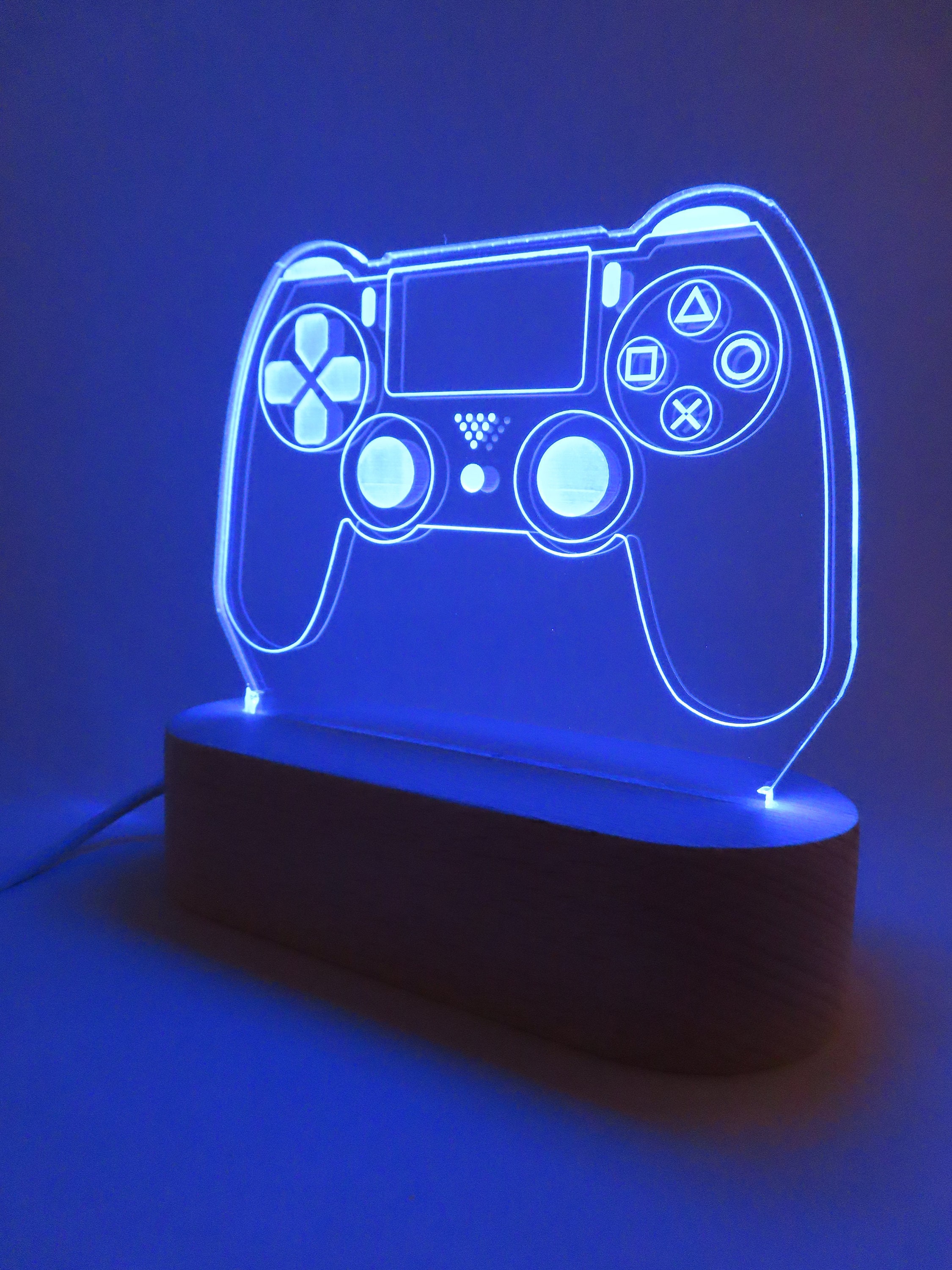 PS4 Game Controller Multicolor LED Acrylic Sign - Etsy