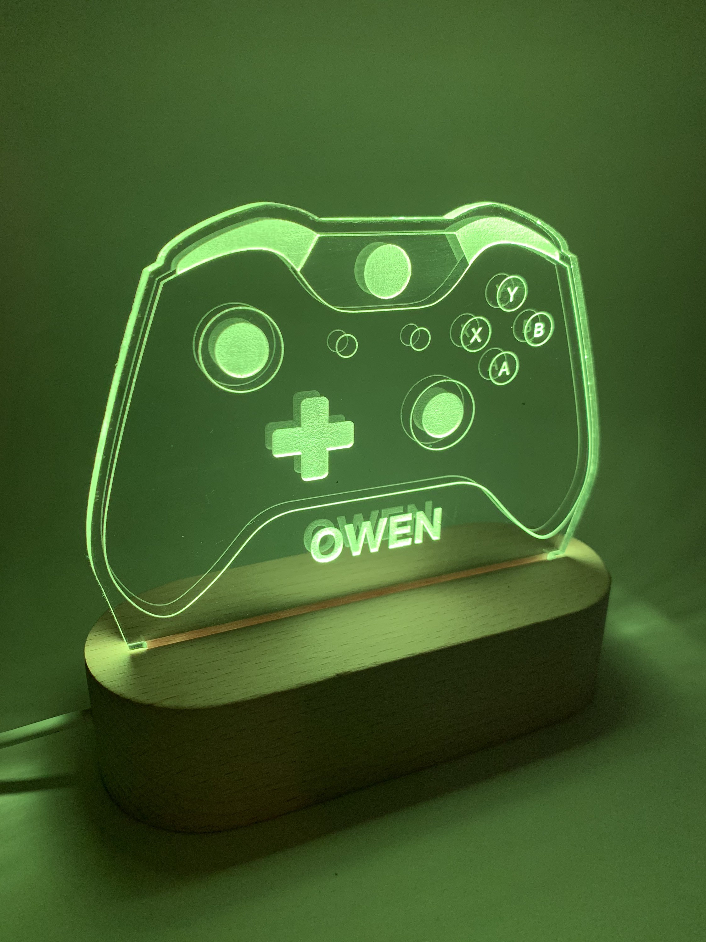 Xbox Game Controller Multicolor LED Acrylic Sign Etsy Australia