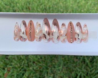 Buscador de goles, Prensa en uñas acrílico, Uñas, Prensa de lujo en las uñas, Listo para enviar, Uñas falsas, Uñas falsas personalizadas, Uñas Postizas, Uñas De Gel