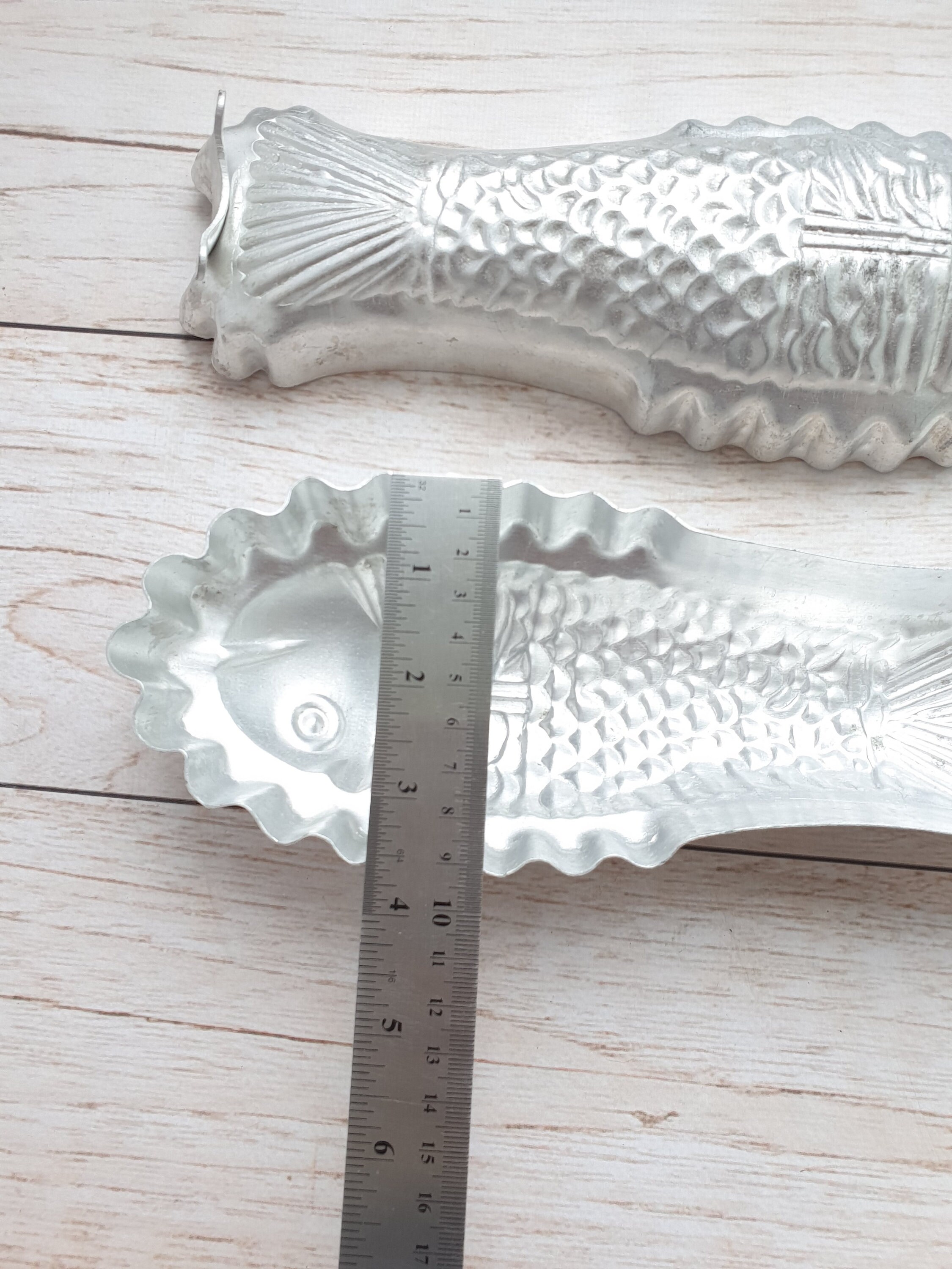 Vintage Fish mold fish baking dish Tin Chocolate or Aspic Etsy