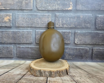 Vintage Soviet Army Canteen, USSR Military Flask 1970s, Olive Green Aluminum Bottle, Soviet Soldier Gear, Army Collectible