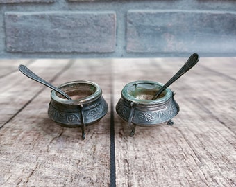 Vintage Silver Plated Melchior Mustard Jar: 1970s USSR