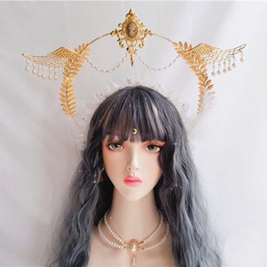 Lolita Hairband,halo Crown,sunburst Crown, Cosplay Headpiece,halo Crown ...