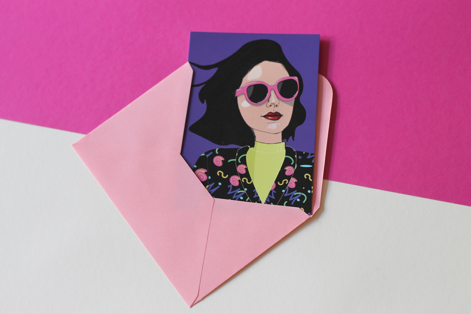 Postcard Set Cool Women Set Cards Women Retro Colorful Cards - Etsy