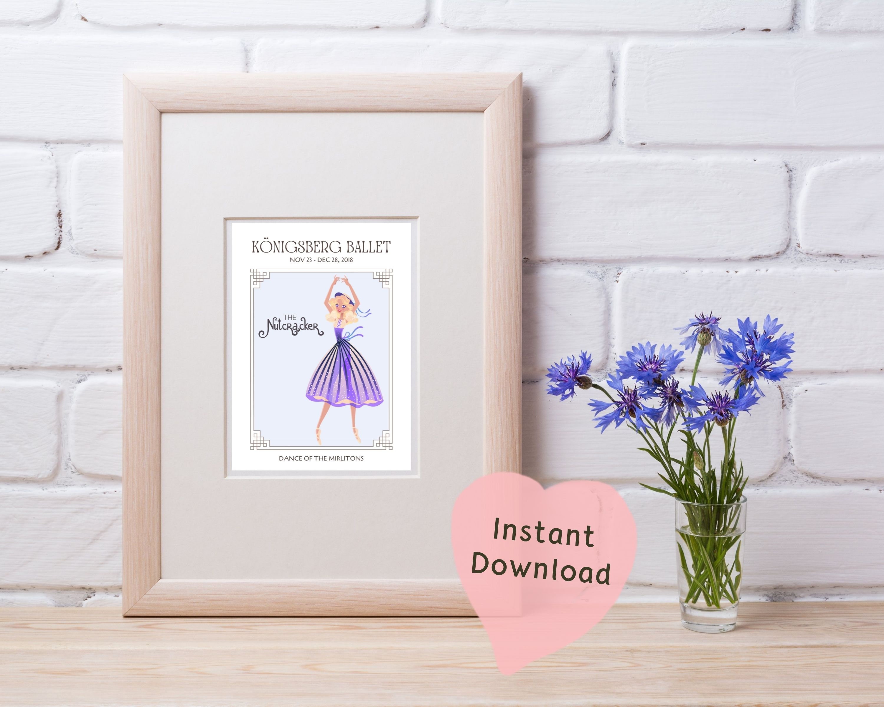 Dance of the Mirlitons Poster | Holiday Nutcracker Gifts | Dance ...