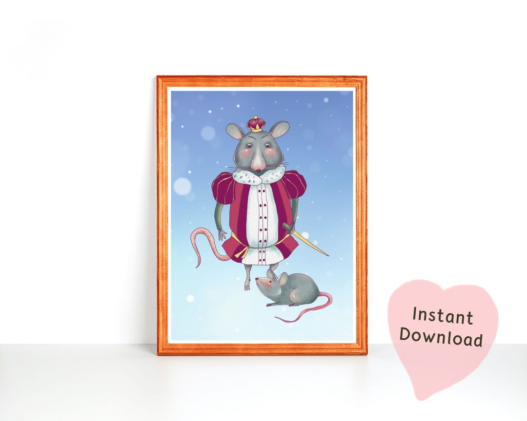 Mouse King | Nutcracker Printable Wall Art | Nutcracker Ballet ...