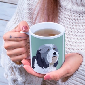 Bearded Collie Mug: Dog Lover Gift Set with Optional Coaster