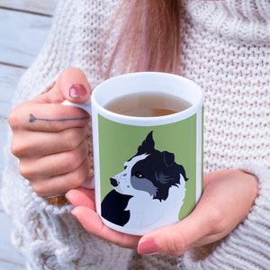 Border Collie Mug: Dog Lover Gift Set with Optional Coaster