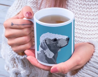 Bedlington Terrier Mug: Dog Lover Gift Set with Optional Coaster
