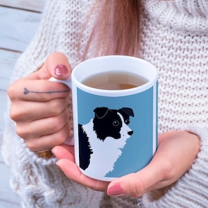 Border Collie Mug: Dog Lover Gift Set with Optional Coaster
