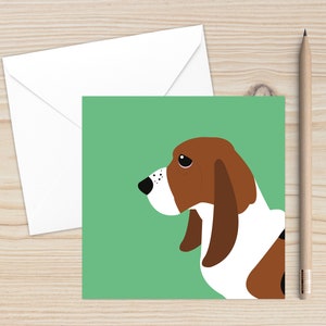 Basset Hound Birthday Card: Dog Lover Pet Portrait