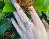 Full Chakra .925 Sterling Silver Ring with Amethyst, Iolite, Garnet, Citrine, and Peridot
