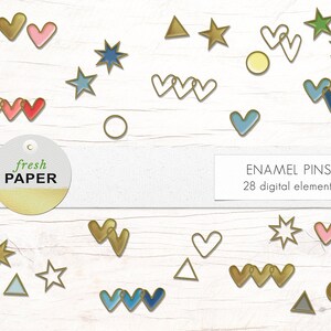 Pin clipart, enamel pins, scrapbook clipart, gold pins, enamel pins, scrapbook embellishments, flair buttons