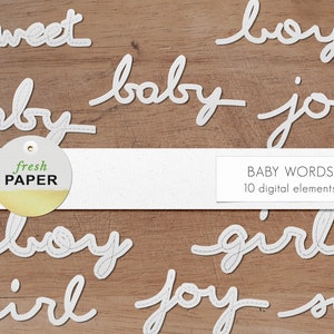 Imágenes prediseñadas palabras bebé, palabra clipart, álbum de recortes de bebé, clip art bebé, scrapbooking, imágenes prediseñadas de amor, imágenes prediseñadas para niños, clipart de niña, imágenes prediseñadas, sentimientos