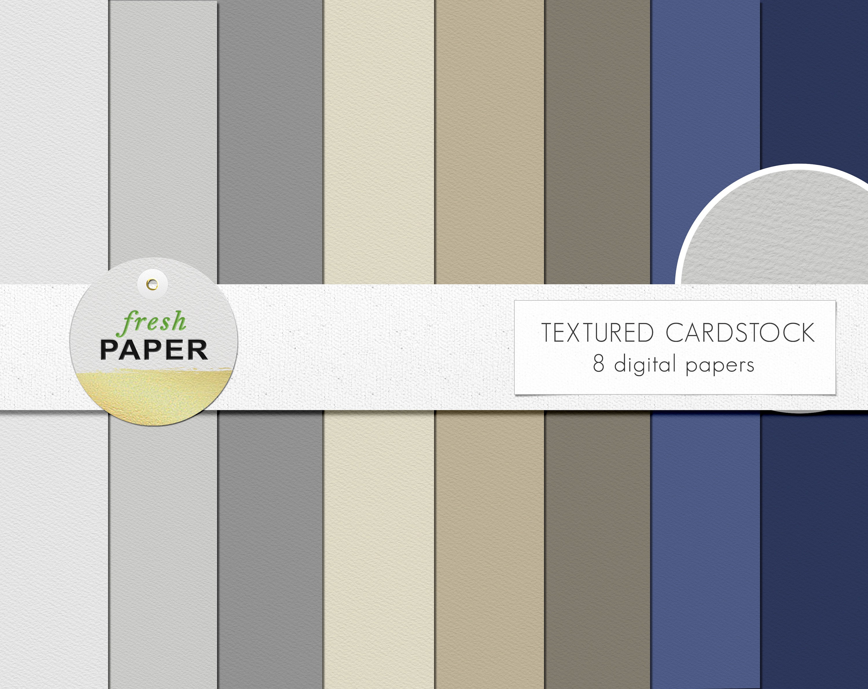 Digital Cardstock Paper Neutral, Digital Paper, Neutral Digital
