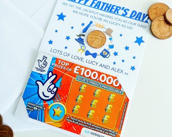 Father’s Day Scratchcard Gift - Father’s Day - Daddy Gift - Stocking Filler