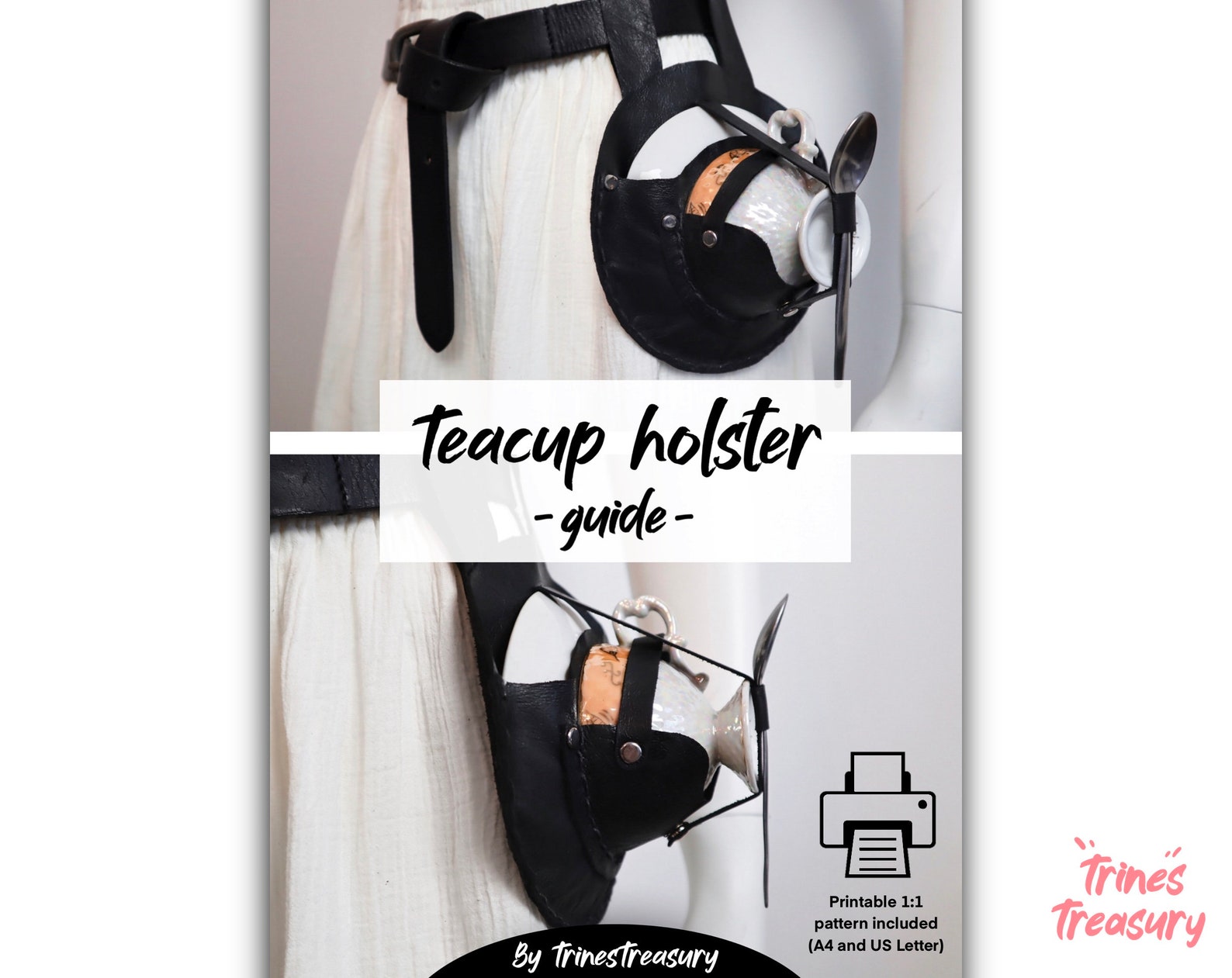 Teacup Holster Guide A4 and US Letter Patterns Etsy