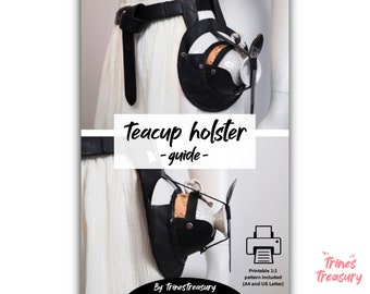 Teetasse Holster - Anleitung + A4 und US Letter Muster