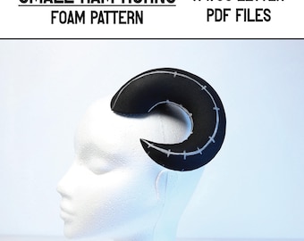 Patrón de cuernos de carnero pequeños + guía - A4 y carta EE. UU. - Descarga digital instantánea