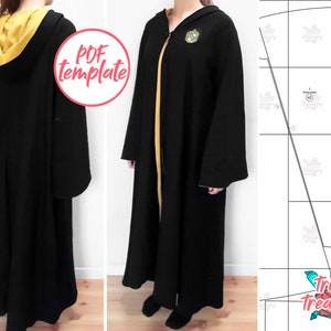 Wizard robes/cloak sewing pattern! Instant digital download!