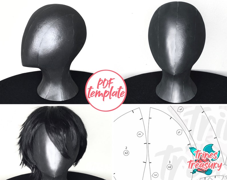 DIY Mannequin Head EVA Foam Pattern A4 and US Letter Etsy