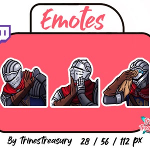 3 Dark Souls Emotes For Twitch Solaire You Died Etsy