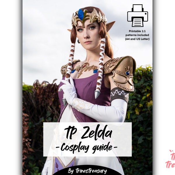 Twilight Princess Zelda - Cosplay guide E-Book + A4 and US Letter patterns