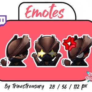 3 emote di Bloodborne Hunter per Twitch! Ciao, HYPE e arrabbiato!